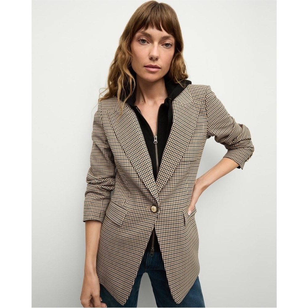 Veronica Beard Houndstooth Dickey Blazer